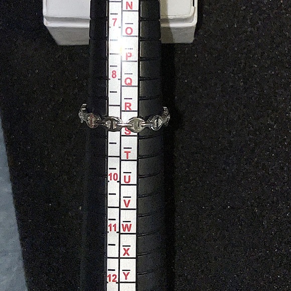 Size 9 sterling silver paper clip link ring - Picture 4 of 4